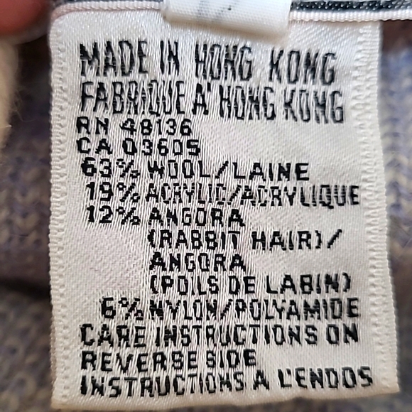 Vintage 80s Boxy Oversized Wool Sweater bu Phyllis Keitlen, Size Large - Picture 7 of 10